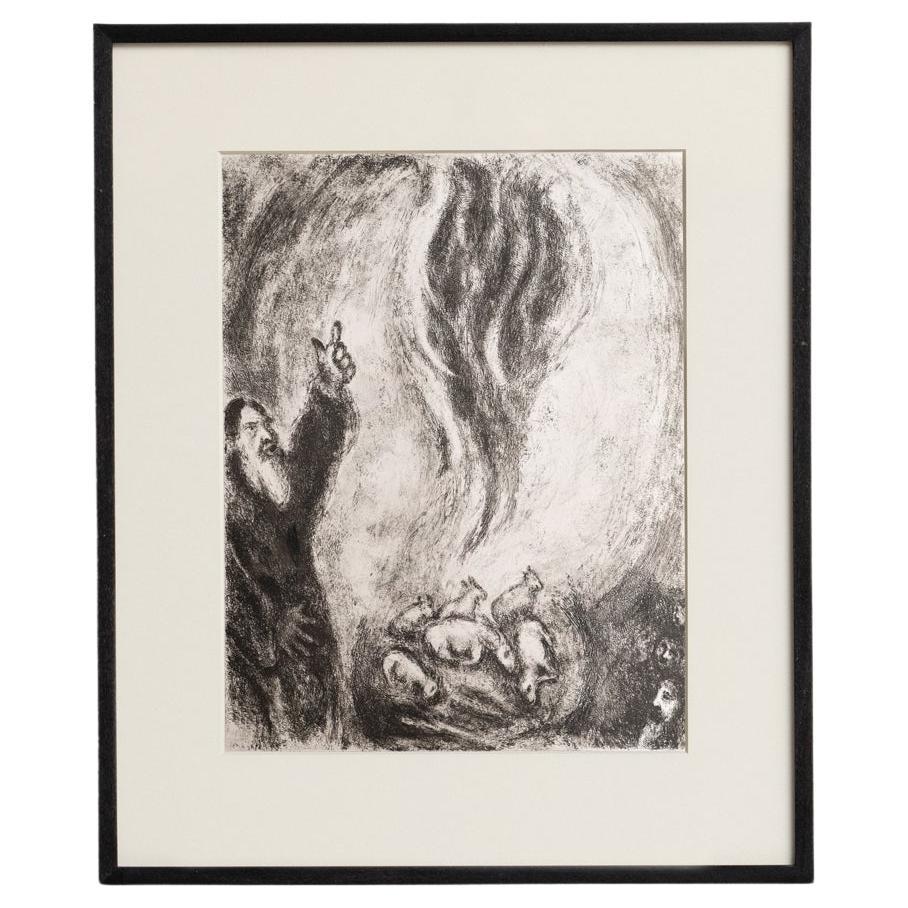 Heliograbado de Marc Chagall de su serie bíblica icónica, 1956 en venta