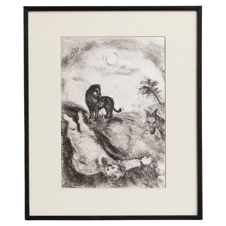 Heliograbado de Marc Chagall de su serie bíblica icónica, 1956 en venta