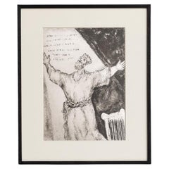Heliogravurdruck von Marc Chagall aus seiner ikonischen biblischen Serie, 1956