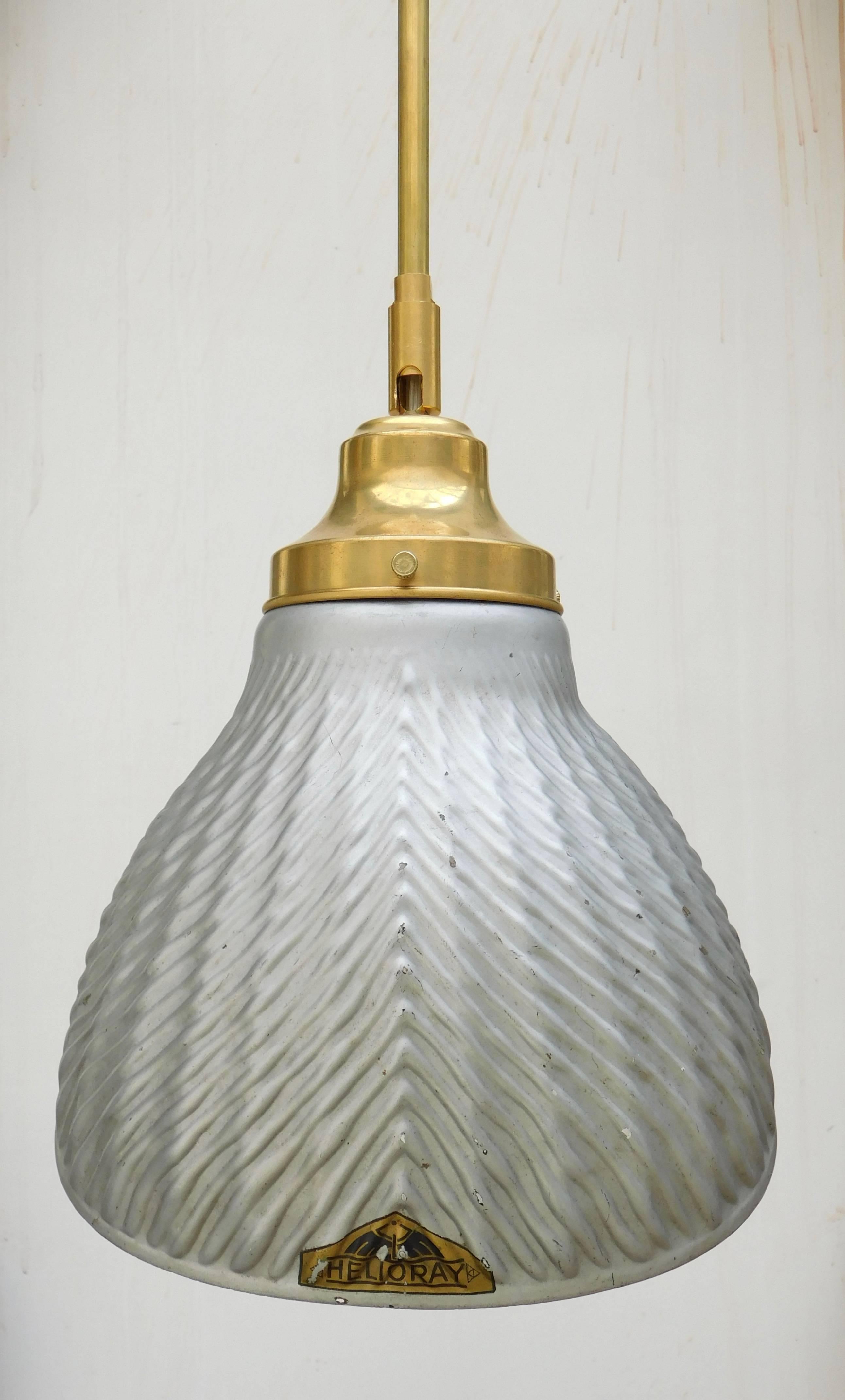 Industrial Helioray Hanging Mercury Glass Doctors Lamp For Sale
