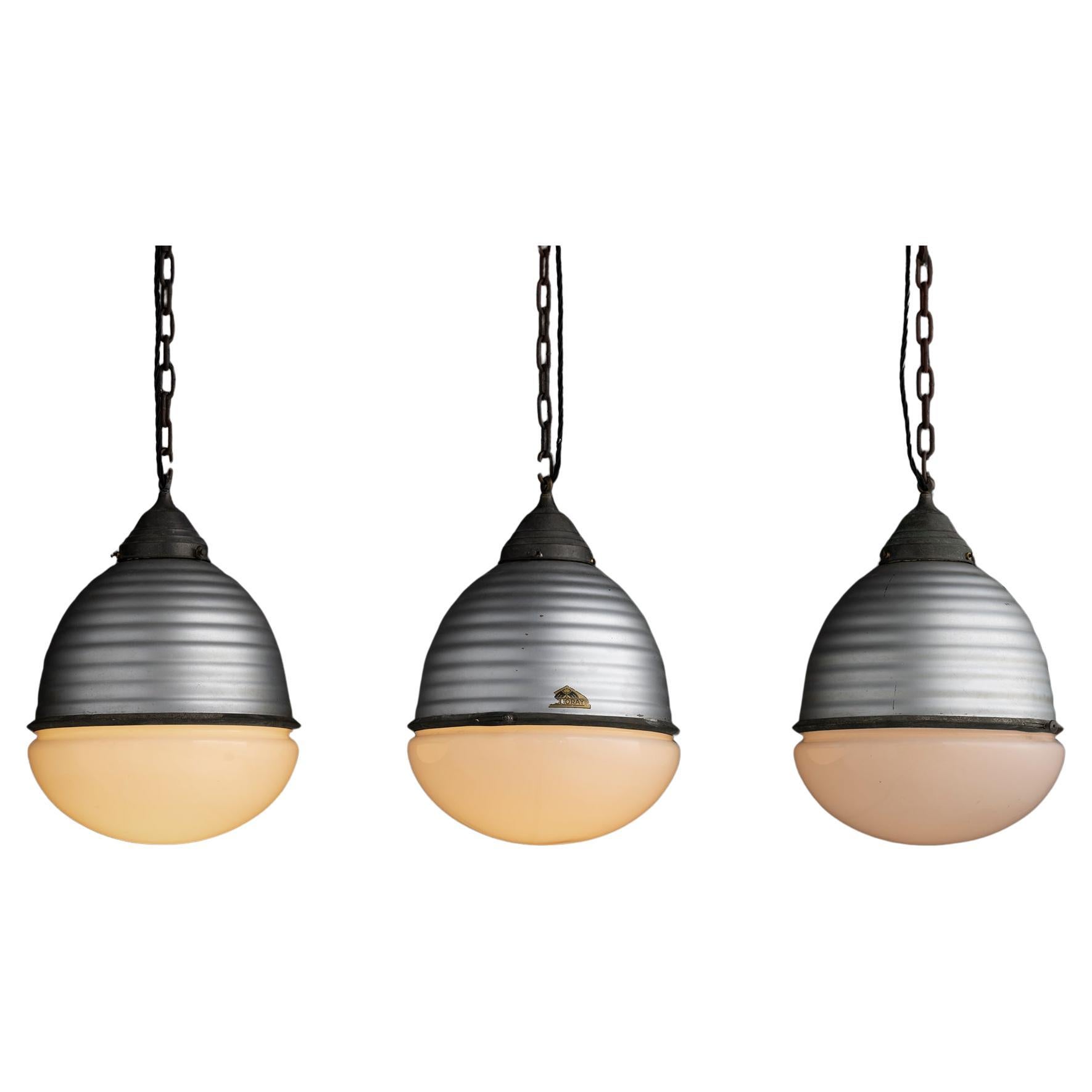 Helioray Pendants, Germany circa 1920 For Sale