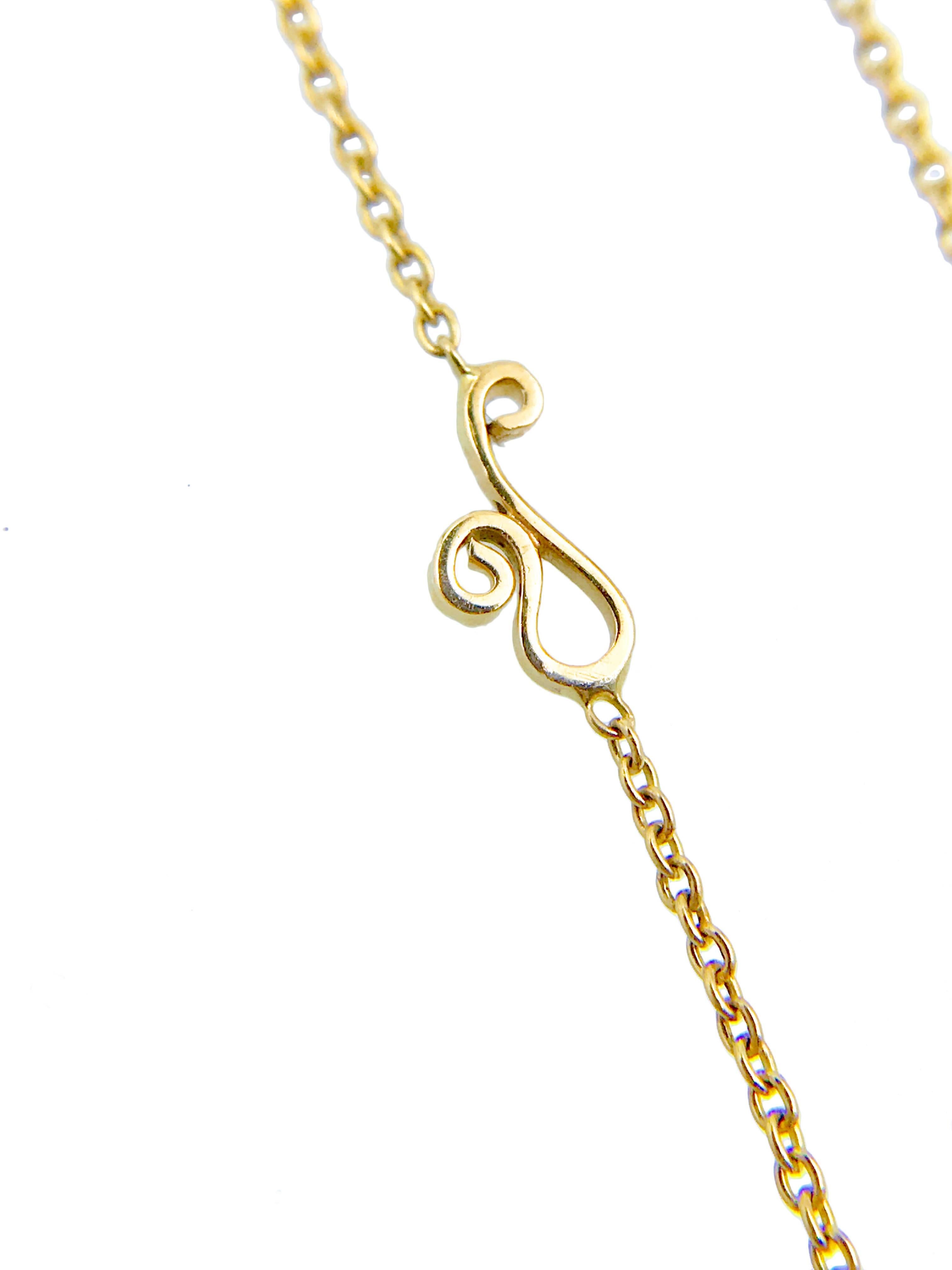 Silphium 18k 0.46 Carat Rose-Cut Diamond Halo Pendant Necklace 3.28g For Sale 3