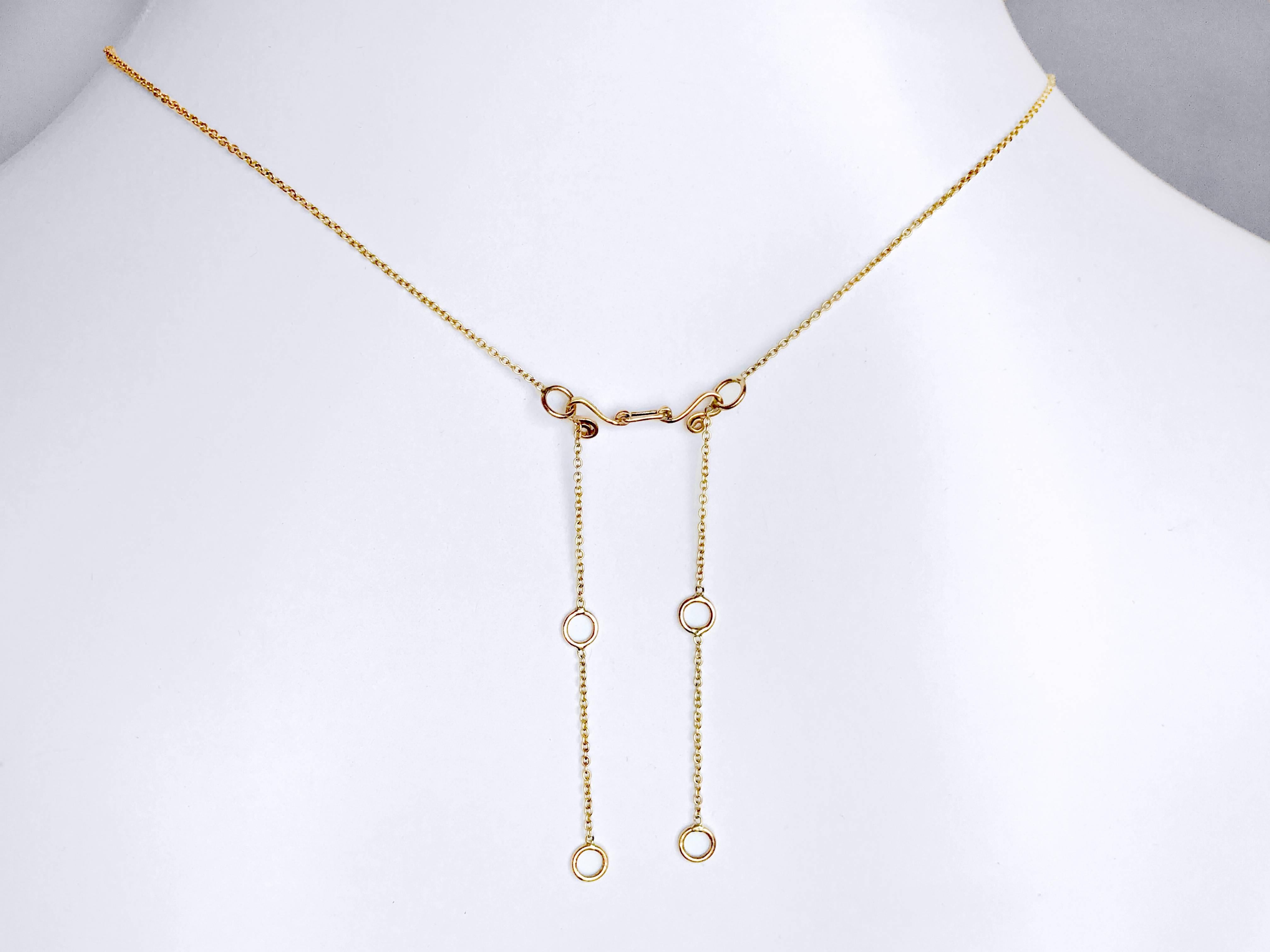 Silphium 18k 0.46 Carat Rose-Cut Diamond Halo Pendant Necklace 3.28g For Sale 7