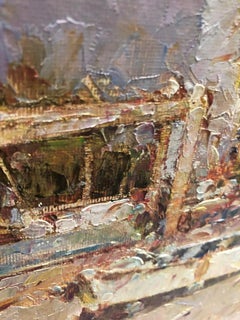 „Playa de Adra:: Almeria“ von Helios Gisbert:: 18 x 22 Zoll:: Öl auf Leinwand