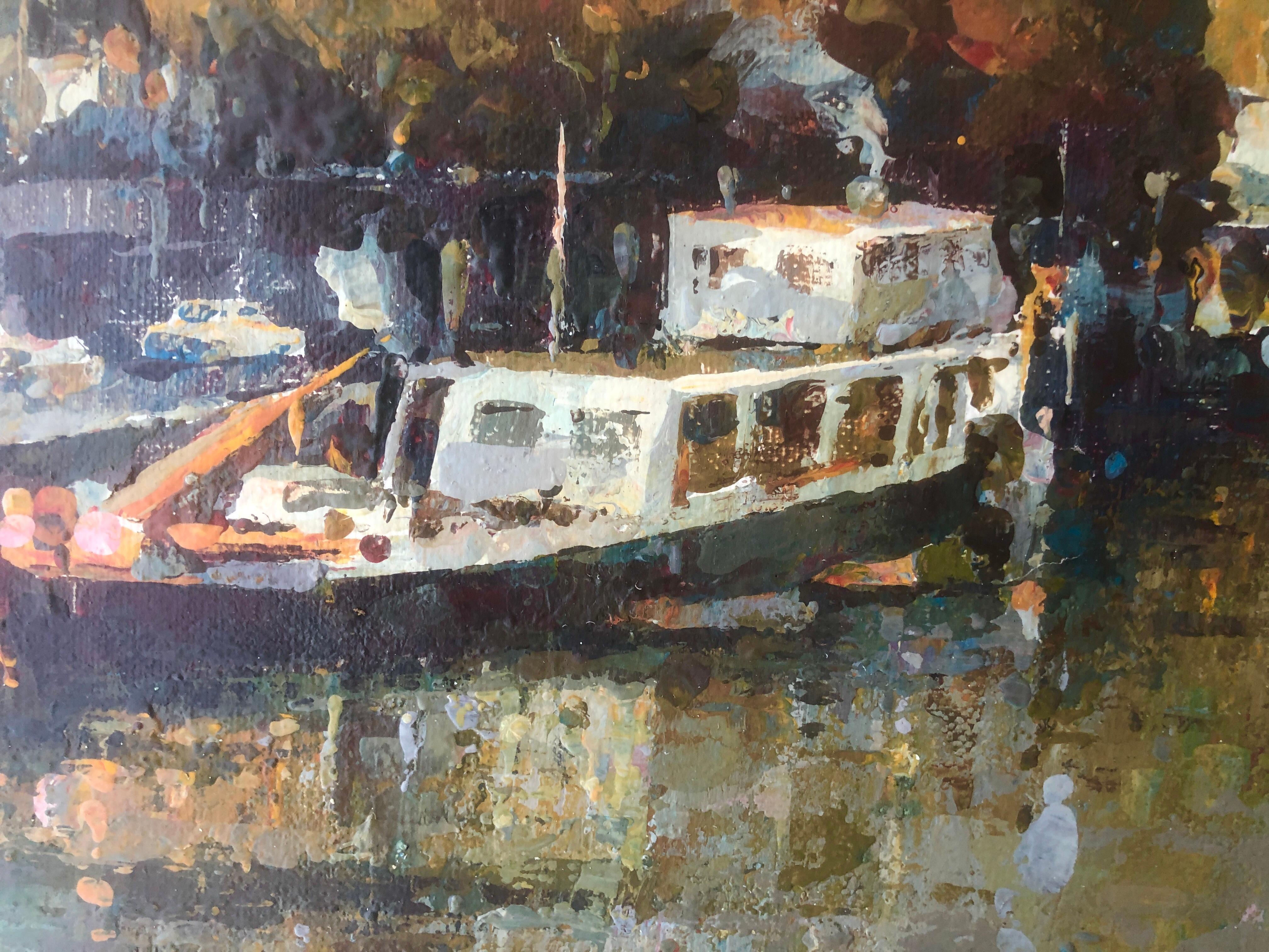 Helios Gisbert (1948) - Fiume e ponte - Olio su tela
L'olio misura 33x55 cm.
Senza cornice.

Helios Gisbert è nato ad Alcoi (Alicante) nel 1948. Suo padre, anch'egli pittore, gli fece conoscere la curiosità e il gusto per l'arte. Già da giovane si