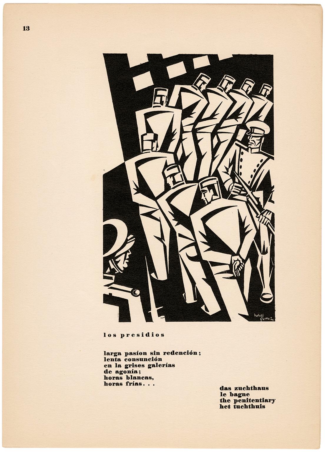 Los Presidios de Días de Ira - Modernismo Antifascista - Print de Helios Gomez
