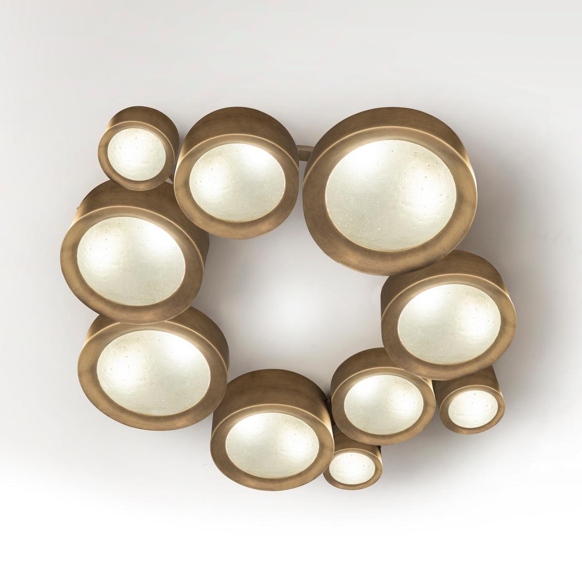 Moderno Helios LT di Gaspare Asaro - Finitura bronzo in vendita