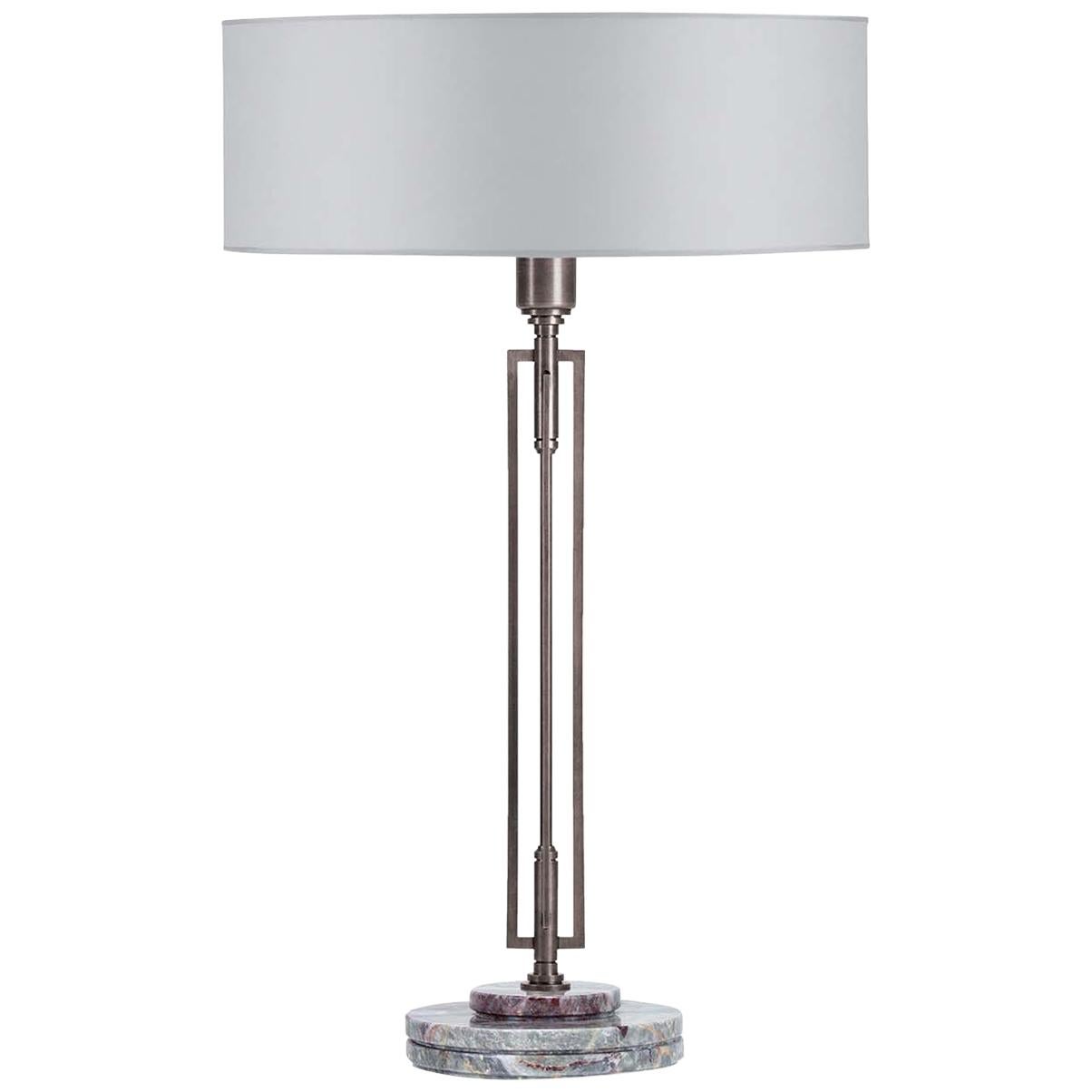 Helios Steel Gray Table Lamp by Acanthus