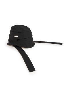 Heliot Emil Black Strappy Bucket Hat