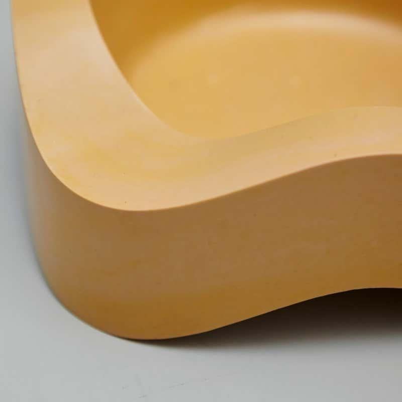 Late 20th Century Helit Yellow Plastic Ashtray, circa 1980 For Sale