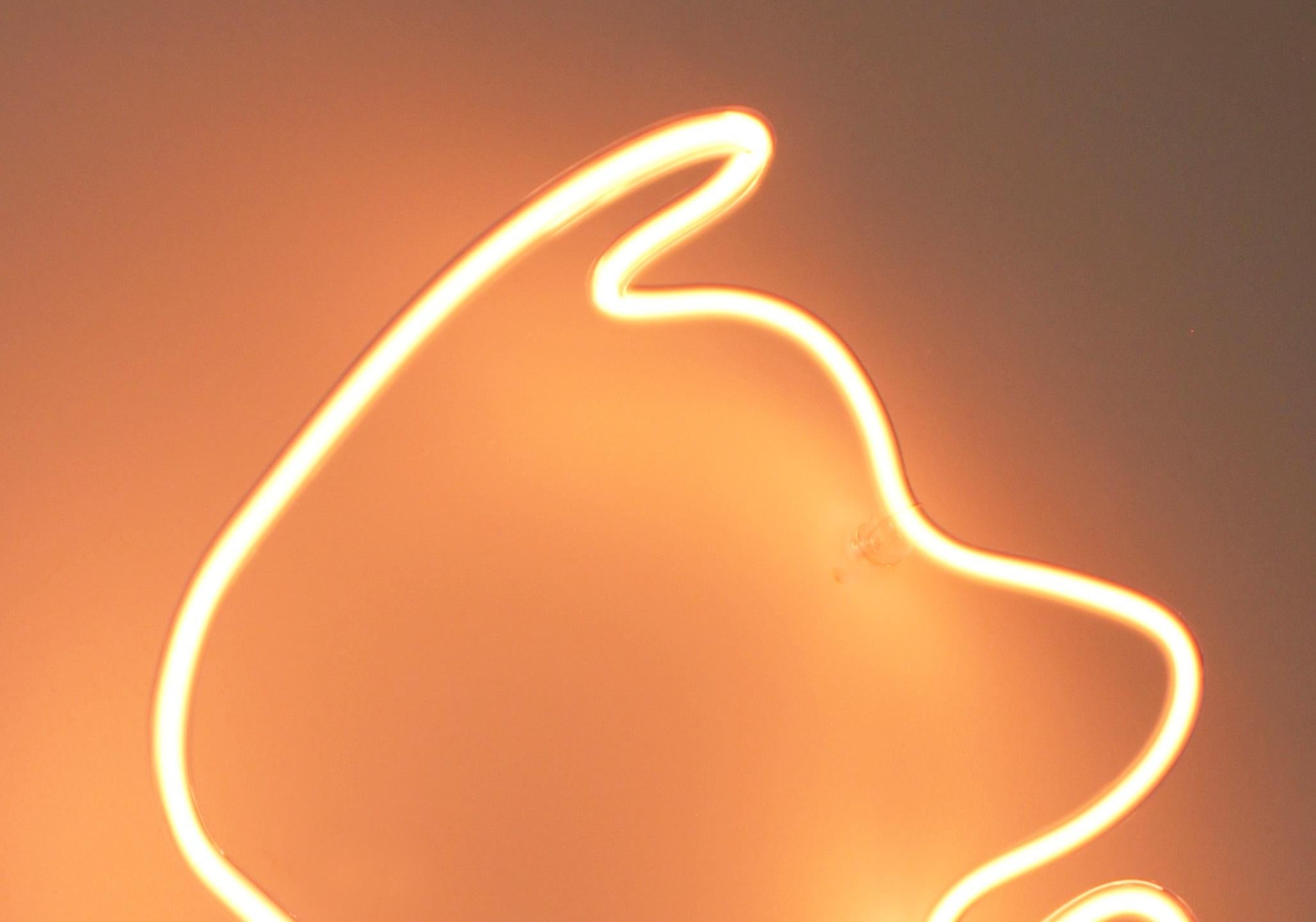 Aplique de pared Helio de cristal translúcido y gas helio by Dace Sūna Otro en venta