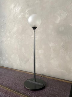 Helix Desk Lamp, Frosted Glass, Dark Patinated Brass