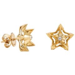 Boucles d'oreilles en or avec diamants Helix