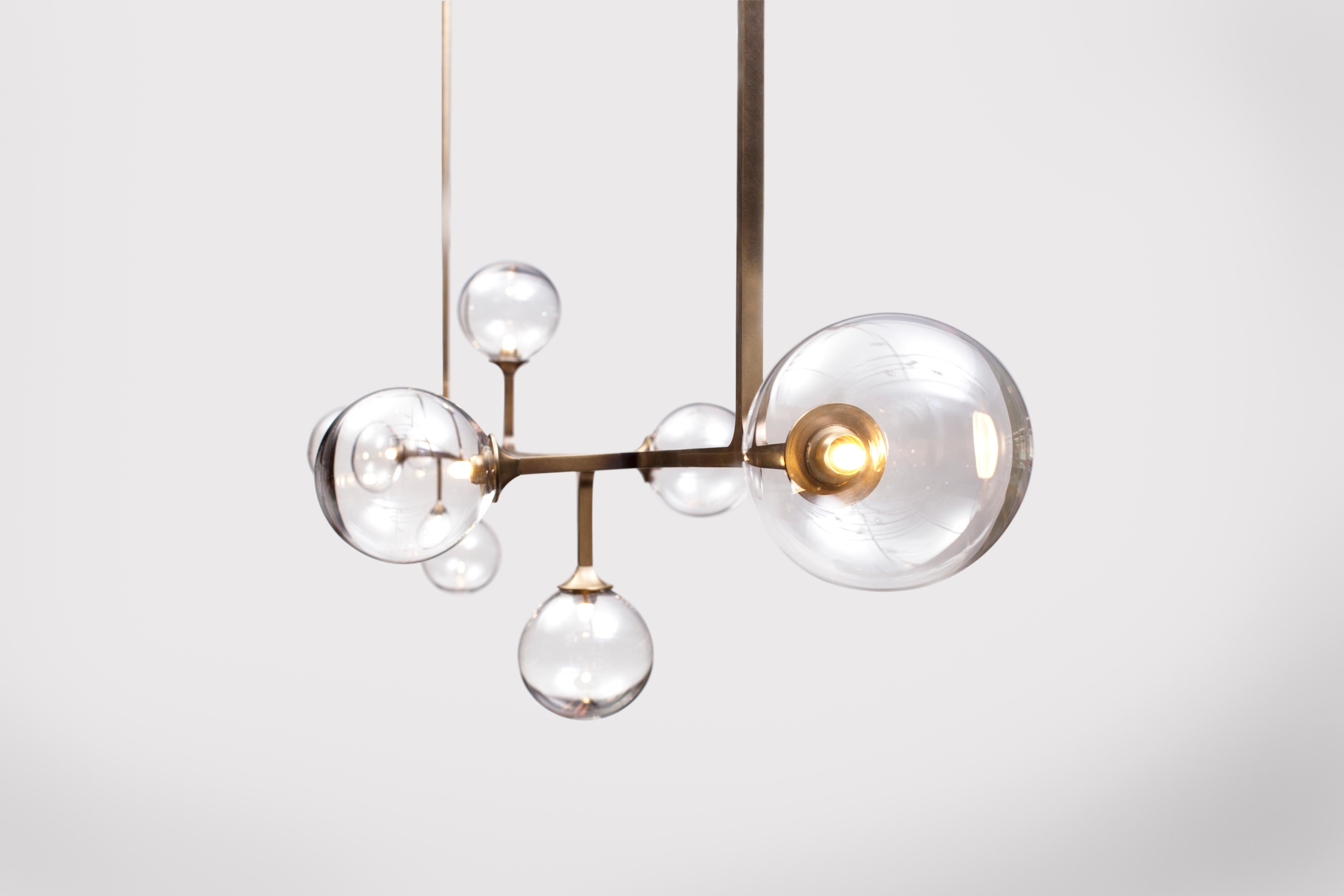American Helix Horizontal Pendant, by Lumifer For Sale