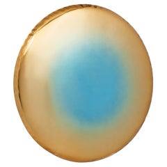 Specchio da parete scultoreo Helix Nebula Sapphire Topaz Oko 150 di Zieta