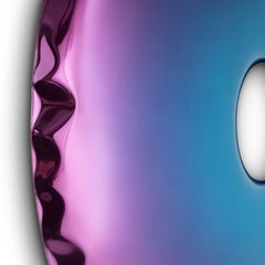 Helix Nebula Tanzanite Amethyst Rondo 150 Sculptural Wall Mirror by Zieta
