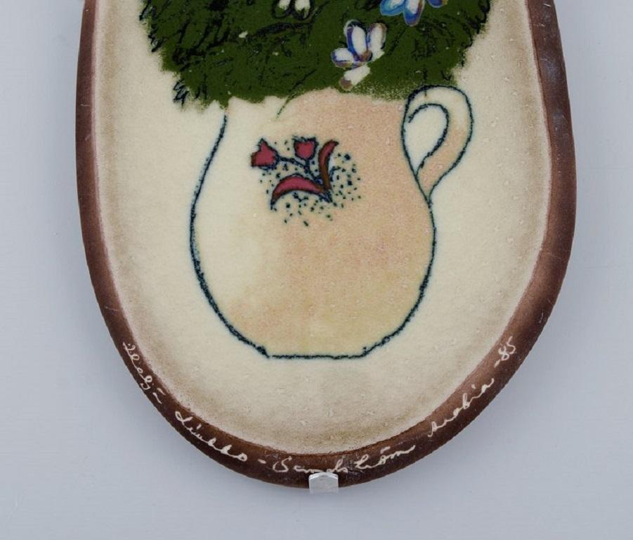 Helj Liukko-Sundstrm für Arabia, Wandtafel aus glasierter Fayence von Helj Liukko (Skandinavische Moderne) im Angebot