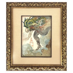 Hell: Canto 31 Wood Engraving (The Divine Comedy) by Salvador Dalí
