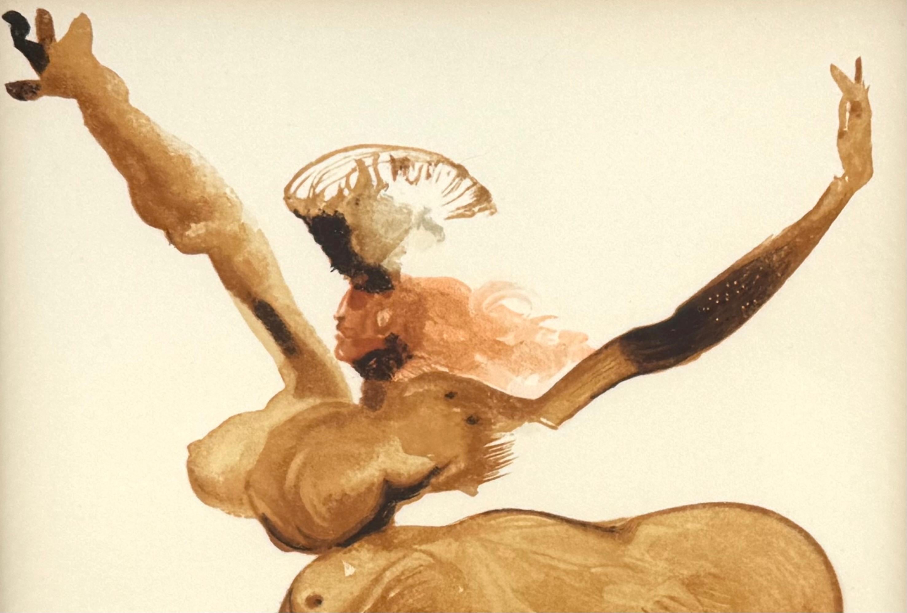 El Infierno: Canto 33 Grabado en madera (La Divina Comedia) de Salvador Dalí Francés en venta