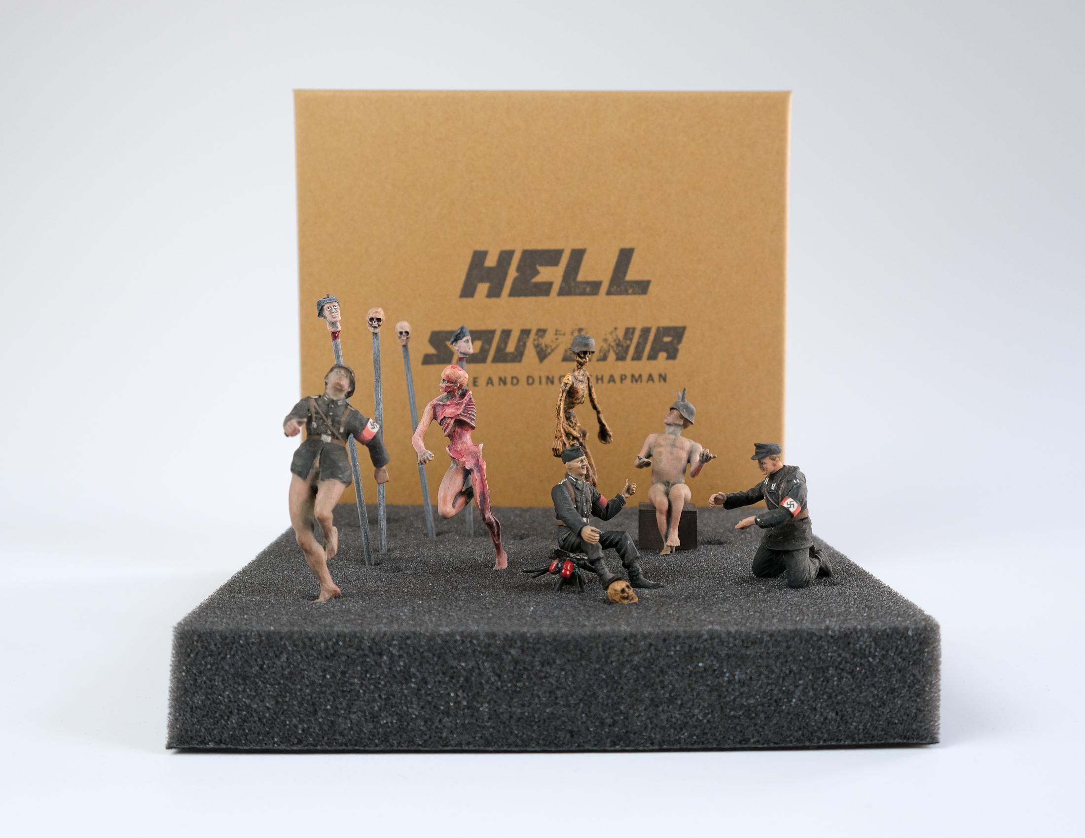 For sale, Jake and Dinos Chapman's 'Hell Souvenir', a grotesque selection of 1:35 scale figures from the artist's purgatorial dioramas 'Hell', 'F*cking Hell', 'End of Fun' and 'The Sum of all Evil'. An open edition of hand-painted, resin & metal