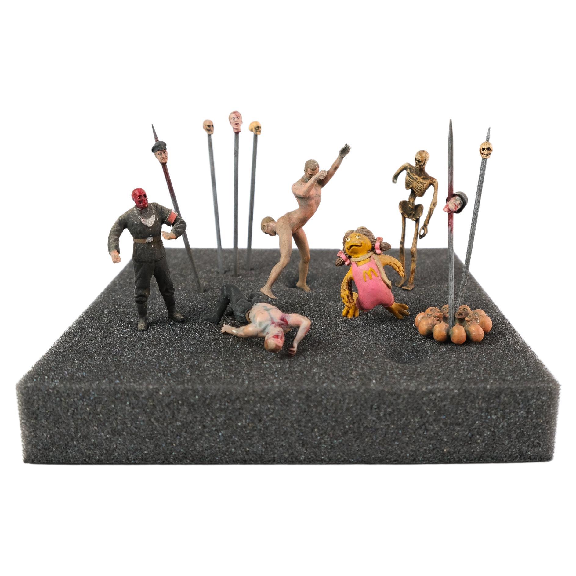 'Hell Souvenir' figures By Jake and Dinos Chapman, 2022