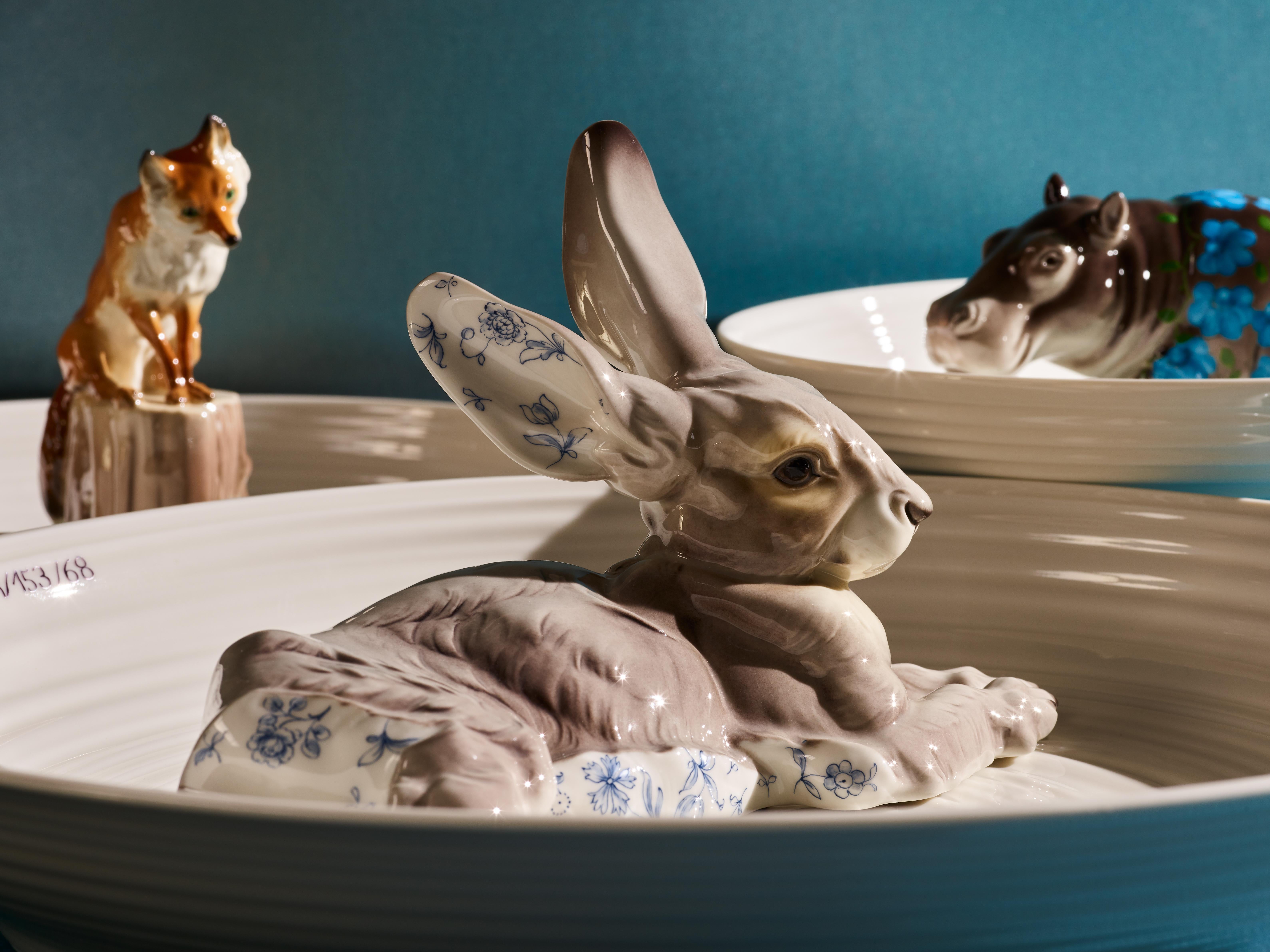 Hella Jongerius Animal Bowl Rabbit, Design Must Have, Serving Bowl, Decorative  In New Condition For Sale In München, DE