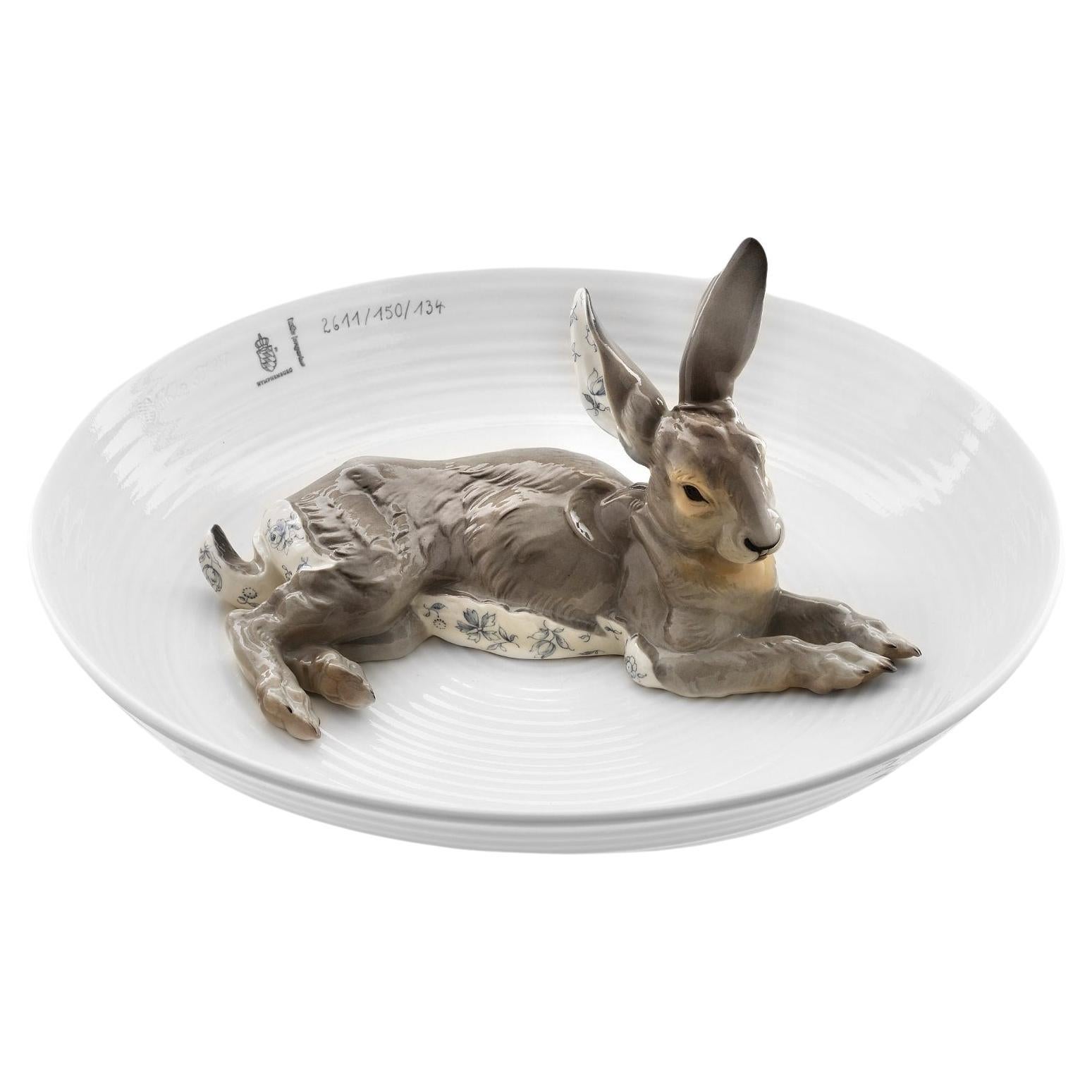 Bol à animaux lapin, coupe de service, décorative Hella Jongerius 