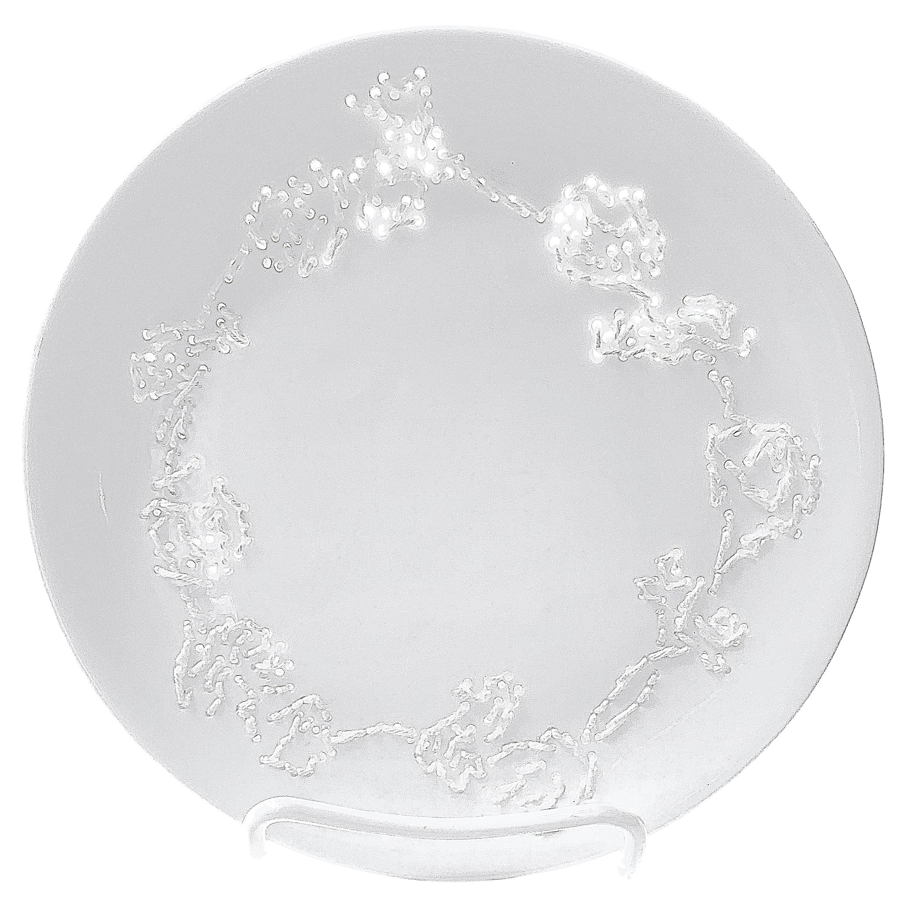 Hella Jongerius Embroidered Porcelain Plate In Excellent Condition In Hamden, CT
