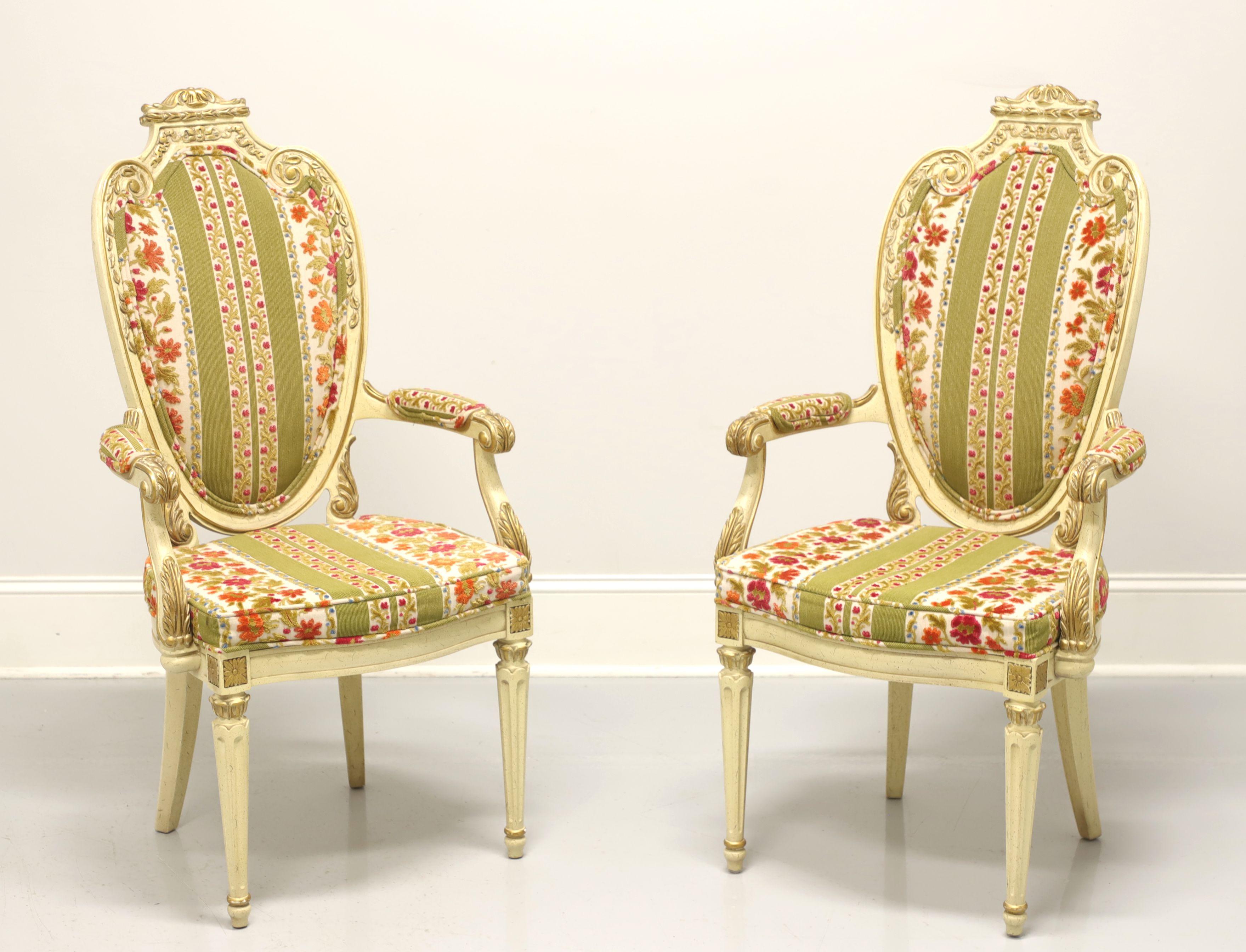 HELLAM French Provincial Louis XVI Caned Dining Armchairs - Pair 6