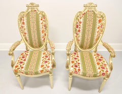 HELLAM French Provincial Louis XVI Caned Dining Armchairs - Pair