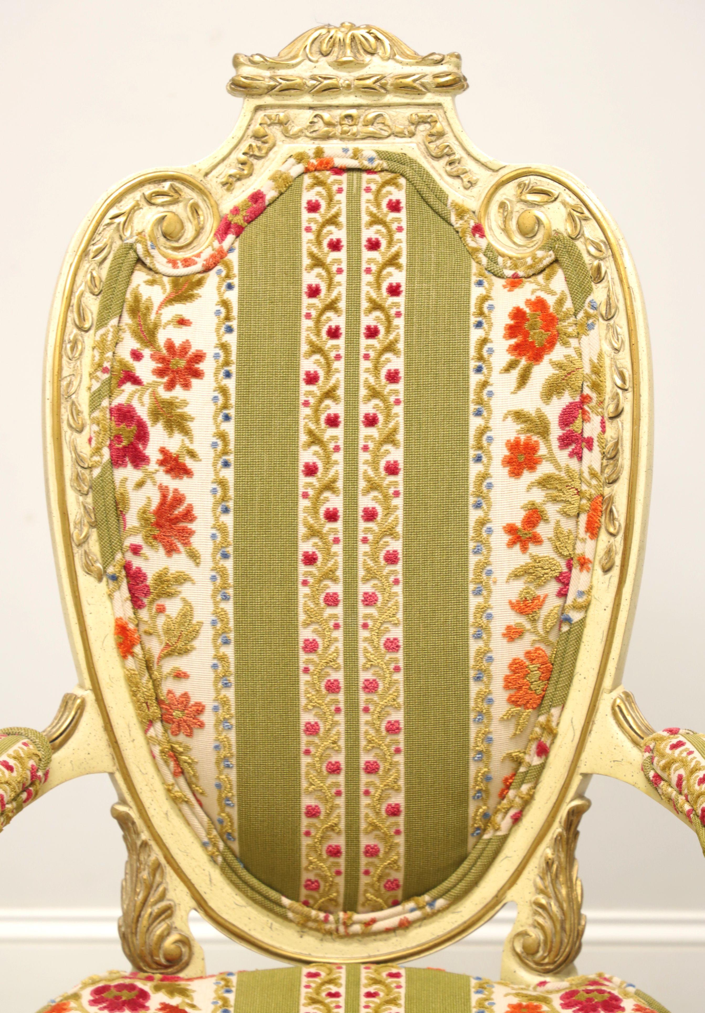 HELLAM French Provincial Louis XVI Caned Dining Armchairs - Pair 1