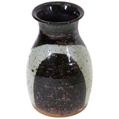 Helle Allpass, dänische Vase aus glasiertem Steingut, Mid-Century Modern