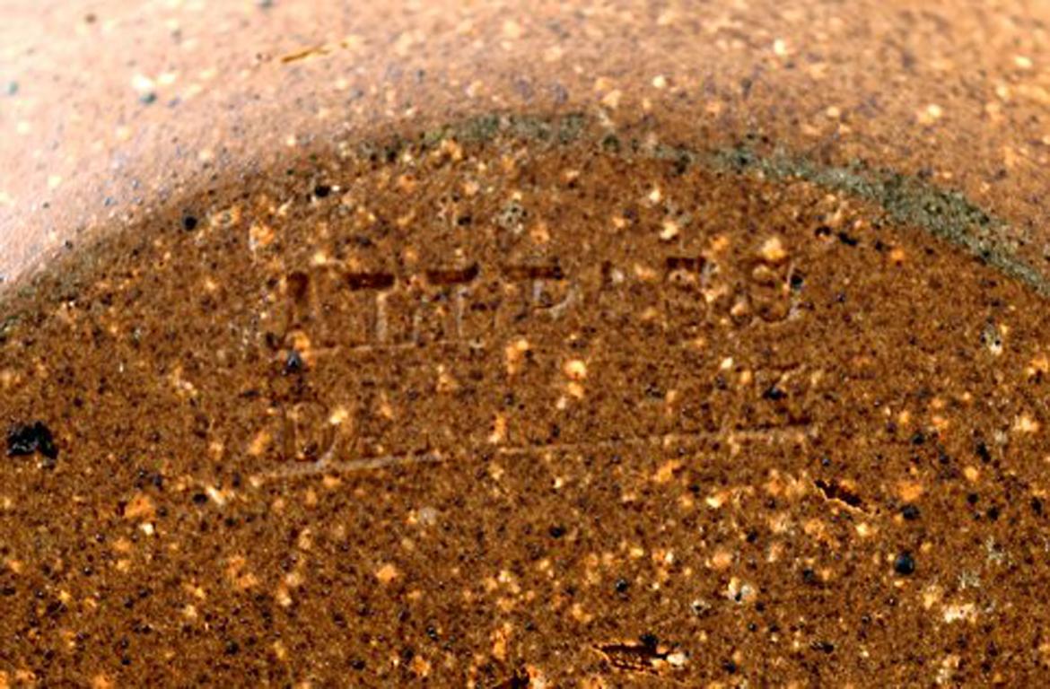 Helle Alpass, Bowl of Glazed Stoneware, 1960s-1970s For Sale 1