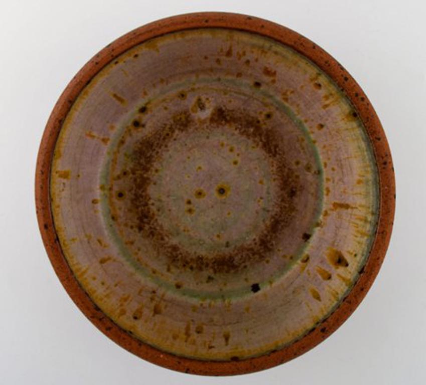 Scandinavian Modern Helle Alpass '1932-2000', Large Bowl of Glazed Stoneware