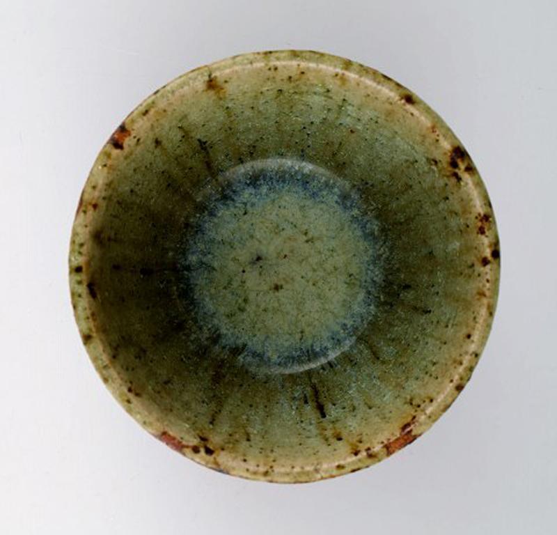 Danish Helle Alpass Unglazed Stoneware Bowl with Beautiful Inside Glaze