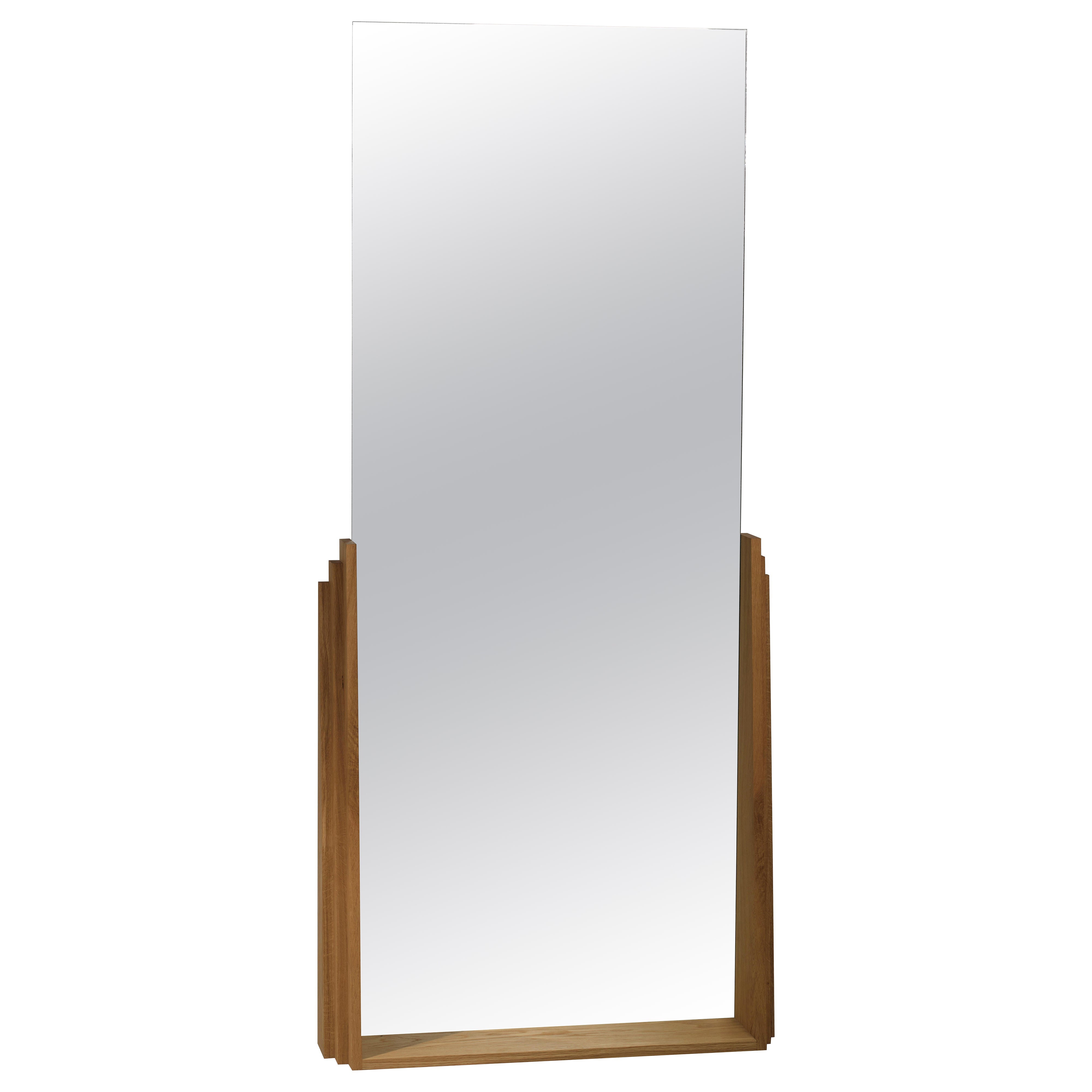 Helle Clear Polished Edge Floor Mirror by Bowen Liu en vente
