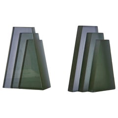 Helle Lavender Green Cast Glass Sculpture by Bowen Liu