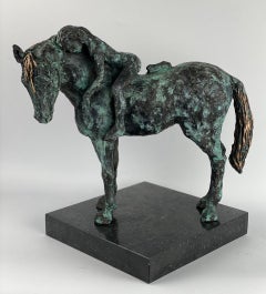 Harmony by Helle Crawford, Bronze sculpture of a mother and daughter