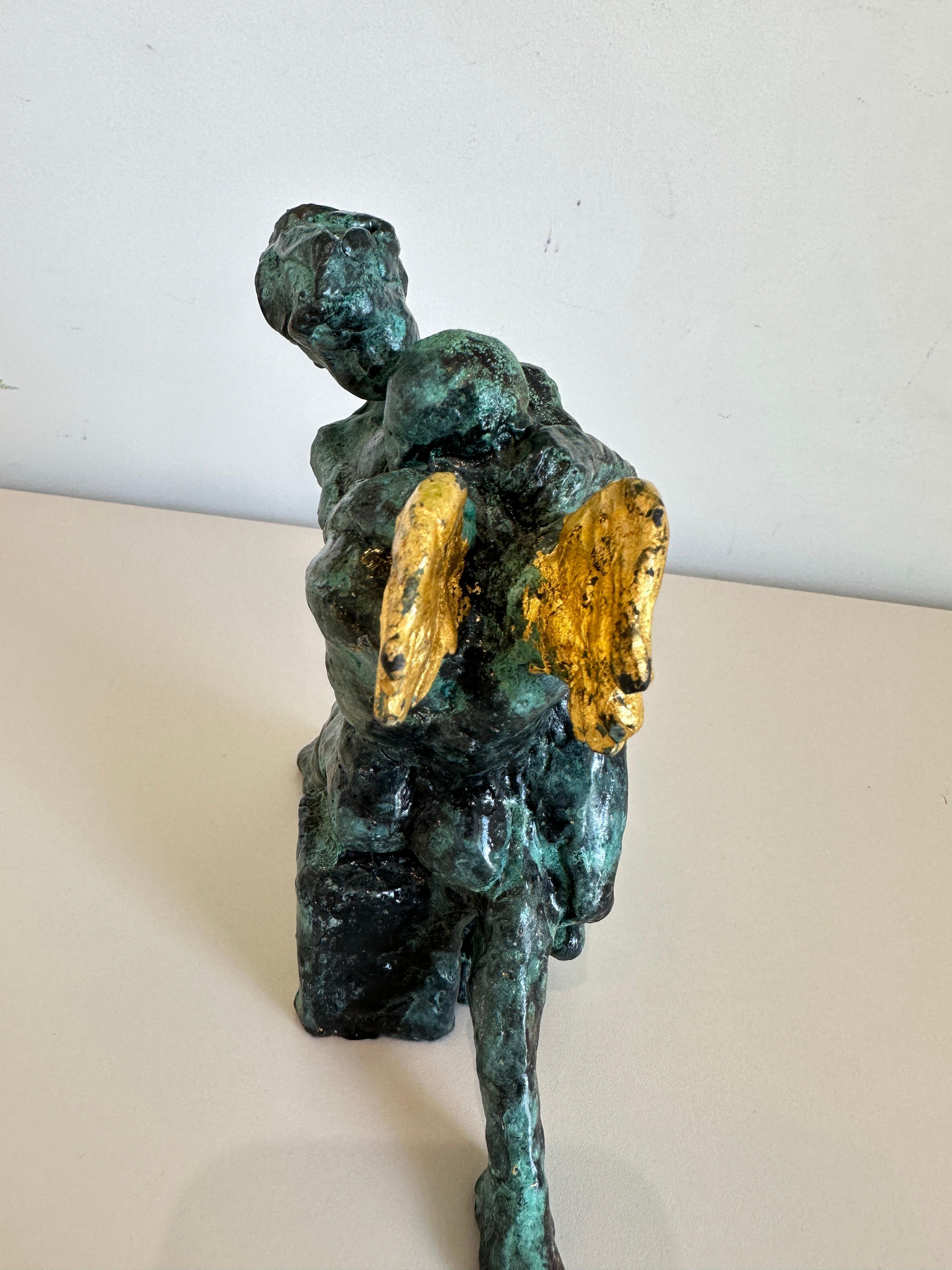 Heavenly in Love di Helle Crawford, scultura figurativa in bronzo - Sculpture di Helle Rask Crawford