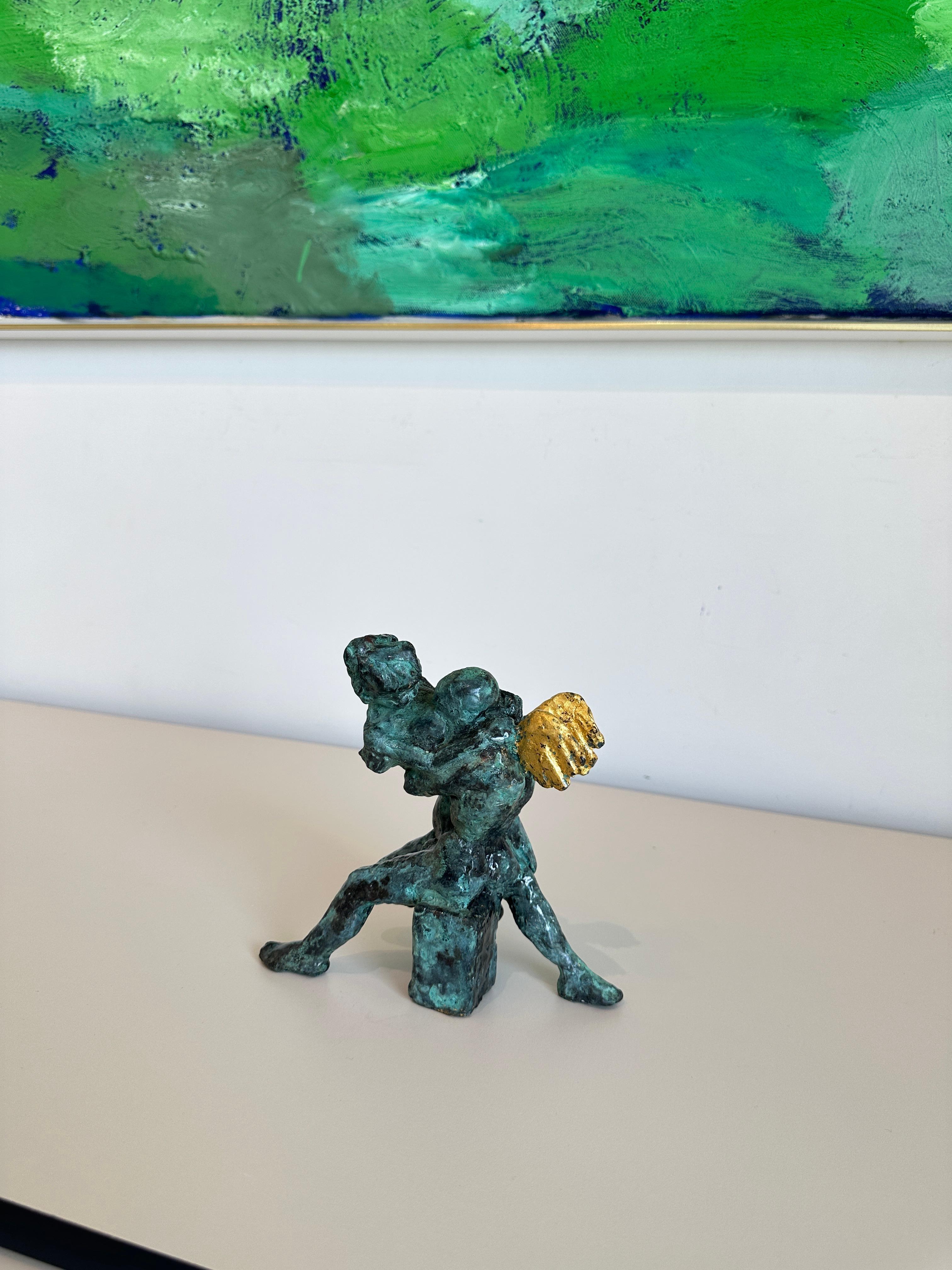 Heavenly in Love di Helle Crawford, scultura figurativa in bronzo in vendita 1