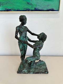 Love is Love by Helle Crawford, Bronze figurative sculpture