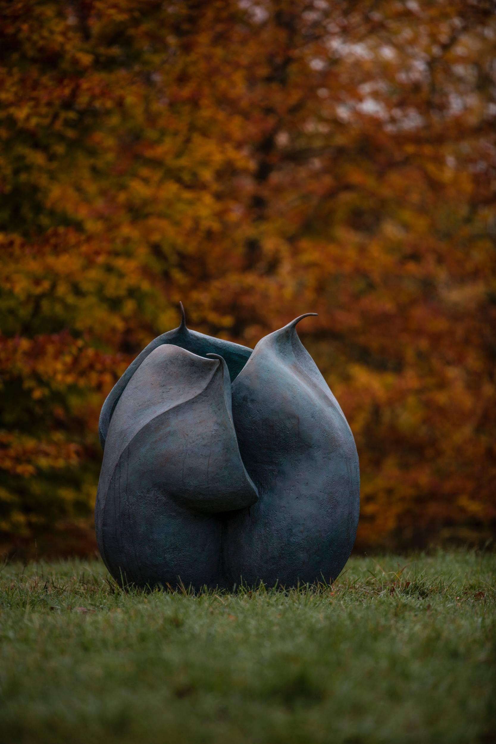 Anne Curry is a member of the Royal British Society of Sculptors. Her outdoor sculpture has been exhibited at major exhibition gardens around the UK including the Royal Botanic Gardens at Kew, has featured at the Venice Biennale and can be found in