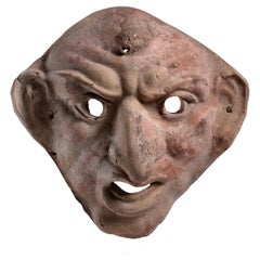 Hellenistic Grotesque Theatre Mask of Maccus