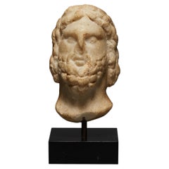Hellenistic Head of Serapis in Marble