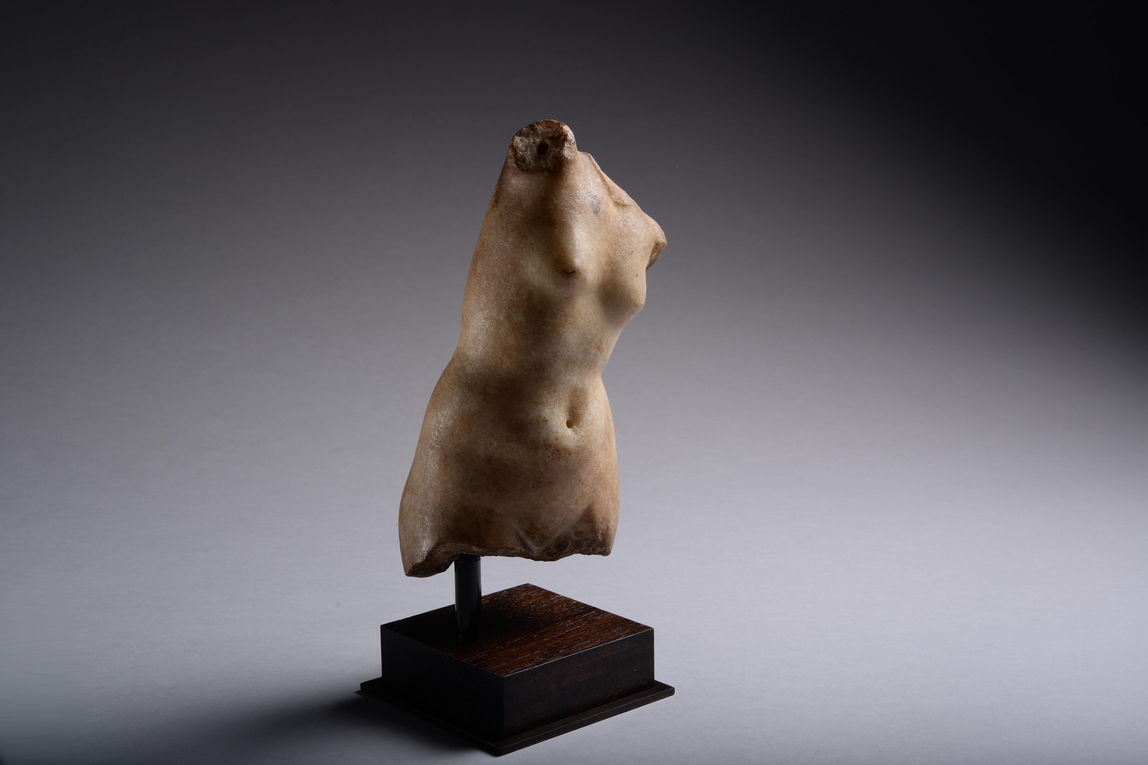 18th Century and Earlier Hellenistic Marble Torso of Aphrodite Anadyomene, 100 BC