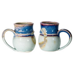 Heller Coppia di tazze mug in ceramica, Studio Pottery di New York