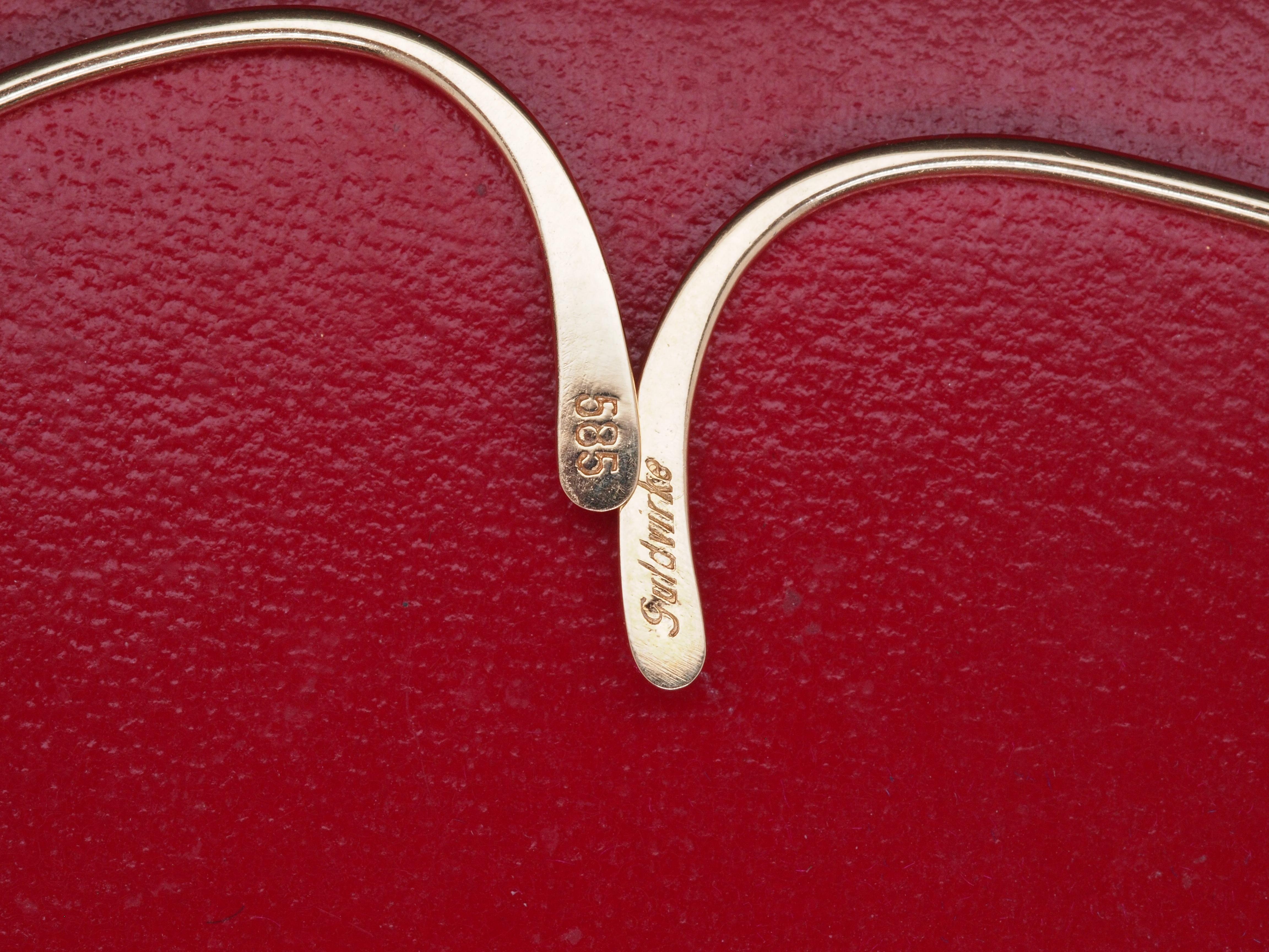 Hellerup, Guldvirke 1960 Denmark 14 Kt Yellow Gold Kinetic Earrings In Good Condition For Sale In Atlanta, GA