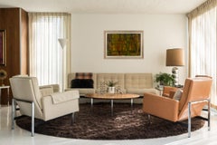 Pintura abstracta postcubista al óleo sobre lienzo de Hellier