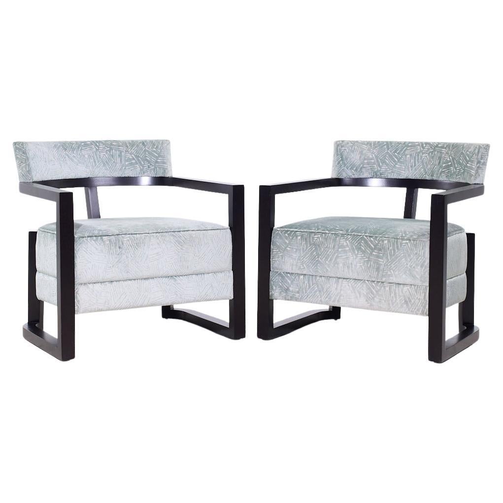 Hellman Chang Tao Lounge Chairs - Pair in vendita