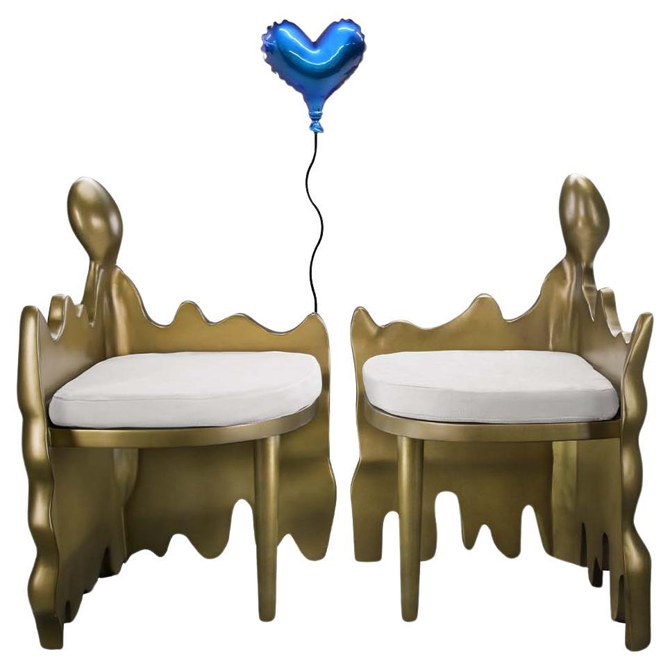 HELLO - Stuhl mit Harzballon und Harzballon im Angebot